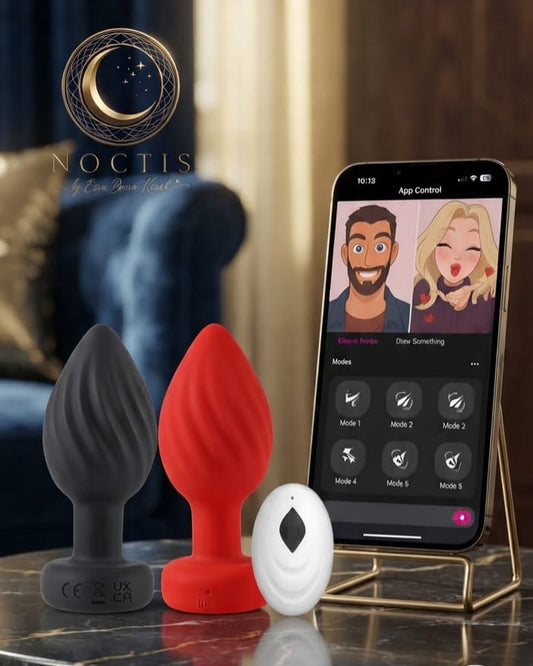 Remote Control & App-Controlled Silicone Spiral Butt Plug – 10 Vibration Modes Prostate Massager & Anal Plug