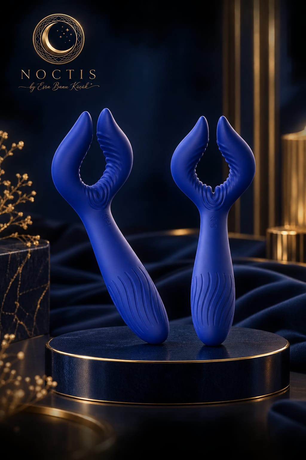Triple Motors Couples Vibrator – 7 Frequency USB Rechargeable Waterproof Clitoral & Vaginal Stimulation Toy for Men and Women