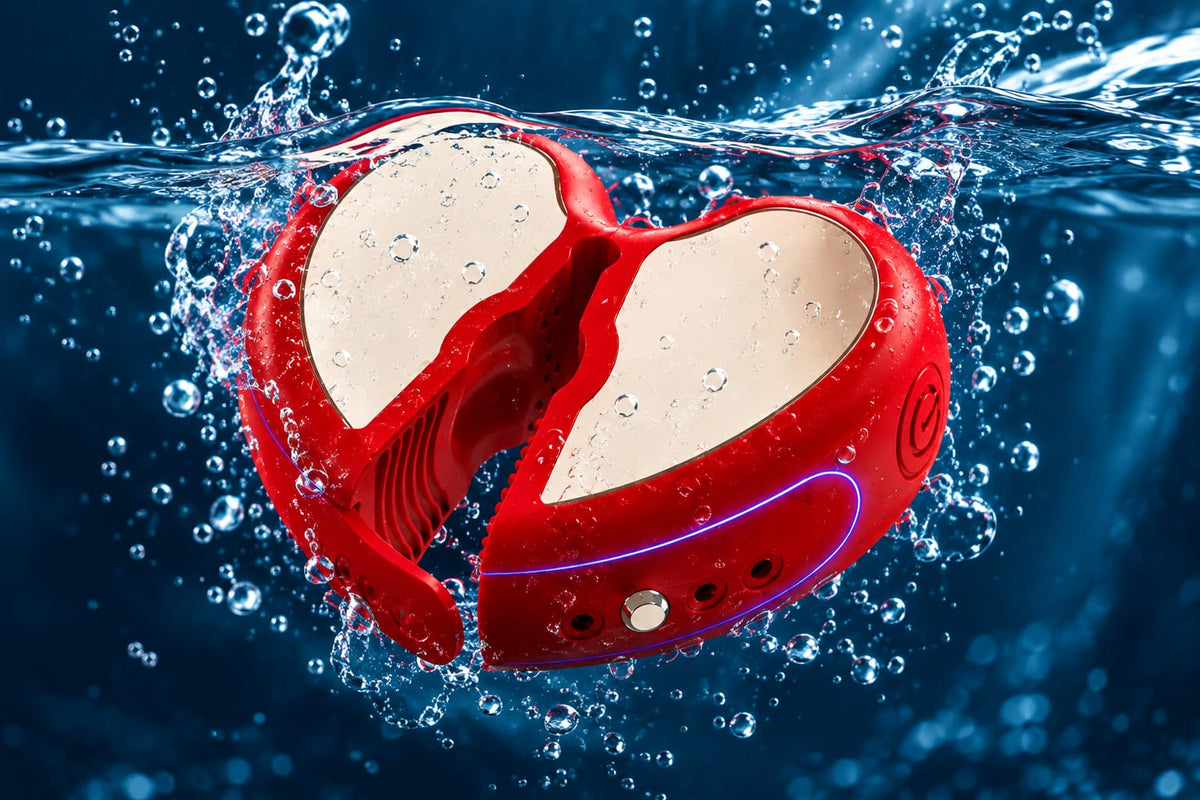 Herzförmiger App-gesteuerter Doppel-Vibrator