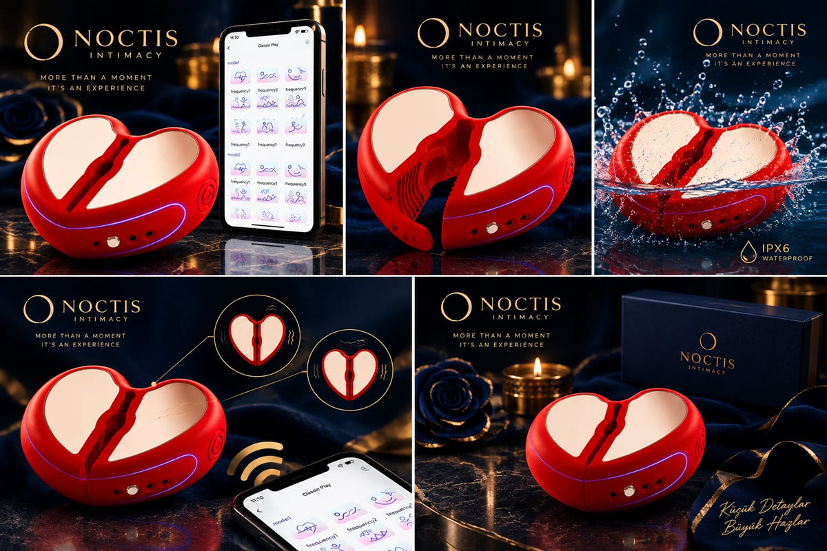 Herzförmiger App-gesteuerter Doppel-Vibrator