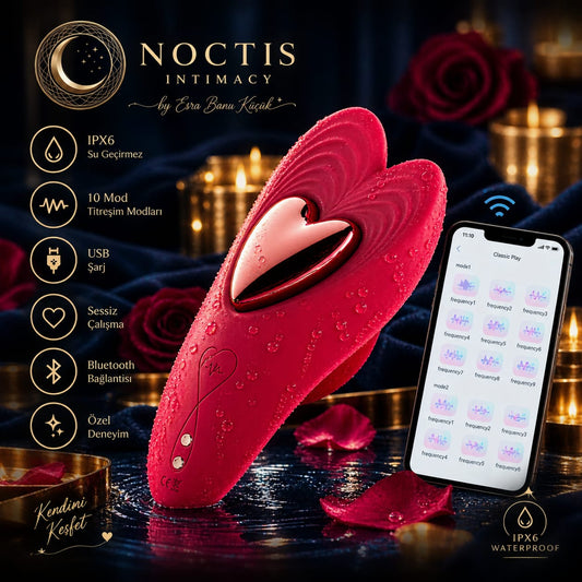 App-Controlled Wearable Heart Panty Vibrator – Magnetic Clip G-Spot & Clitoral Stimulator, Adult Toy
