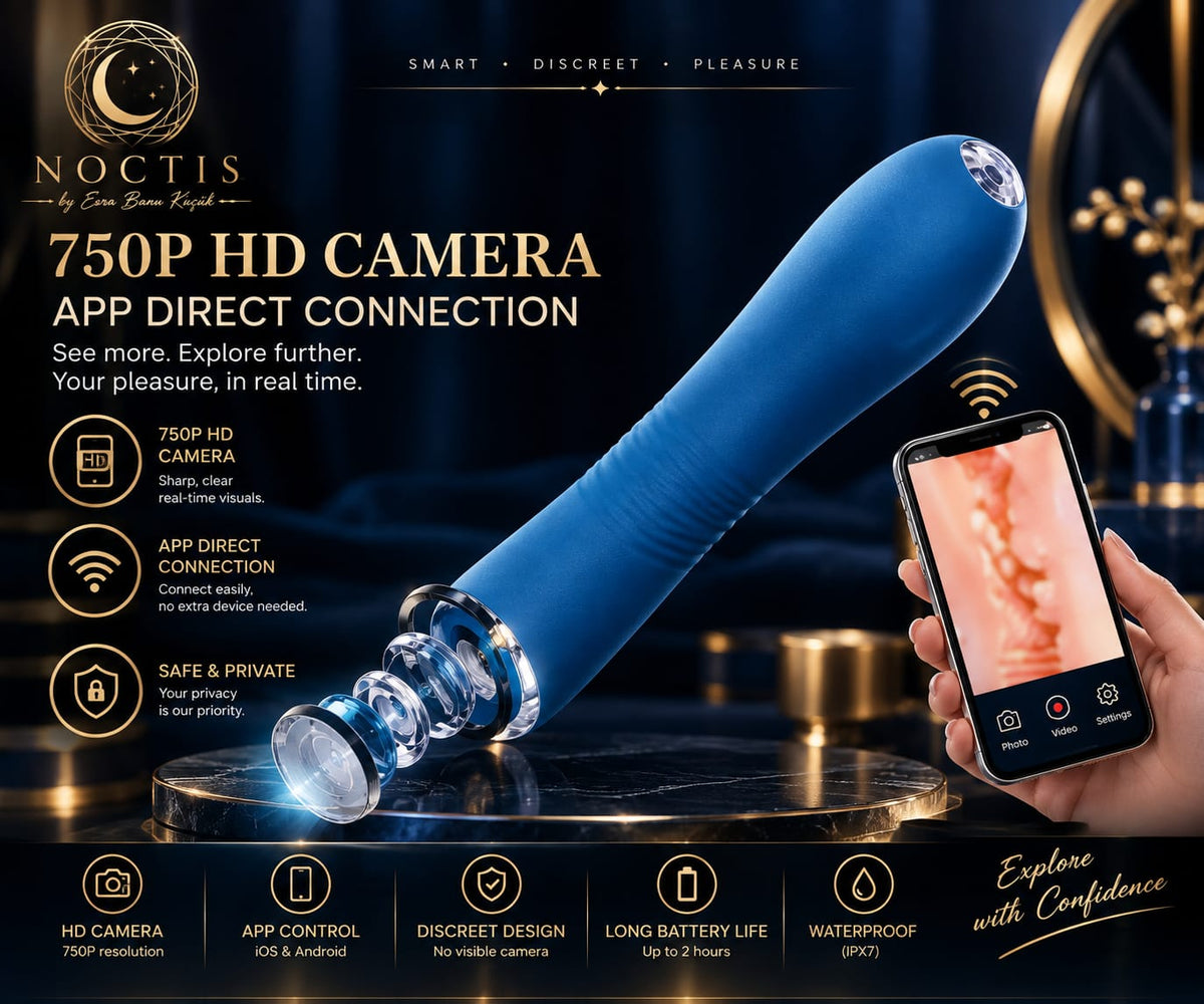 Smart App-Controlled G-Spot Dildo & Endoscope Vibrator with Wireless HD Camera – 9 Vibration Modes & 100% Waterproof
