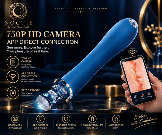 Smart App-Controlled G-Spot Dildo & Endoscope Vibrator with Wireless HD Camera – 9 Vibration Modes & 100% Waterproof