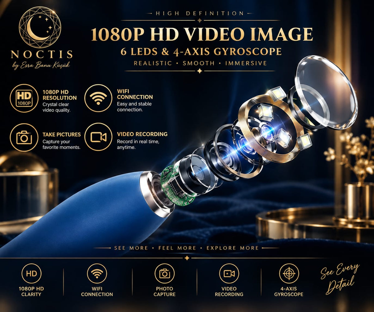 Smart App-Controlled G-Spot Dildo & Endoscope Vibrator with Wireless HD Camera – 9 Vibration Modes & 100% Waterproof