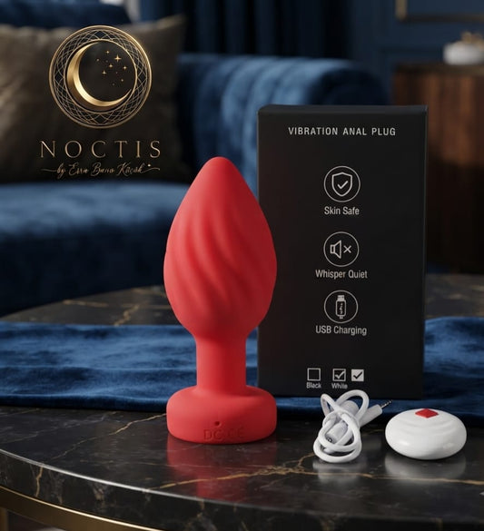 Remote Control & App-Controlled Silicone Spiral Butt Plug – 10 Vibration Modes Prostate Massager & Anal Plug