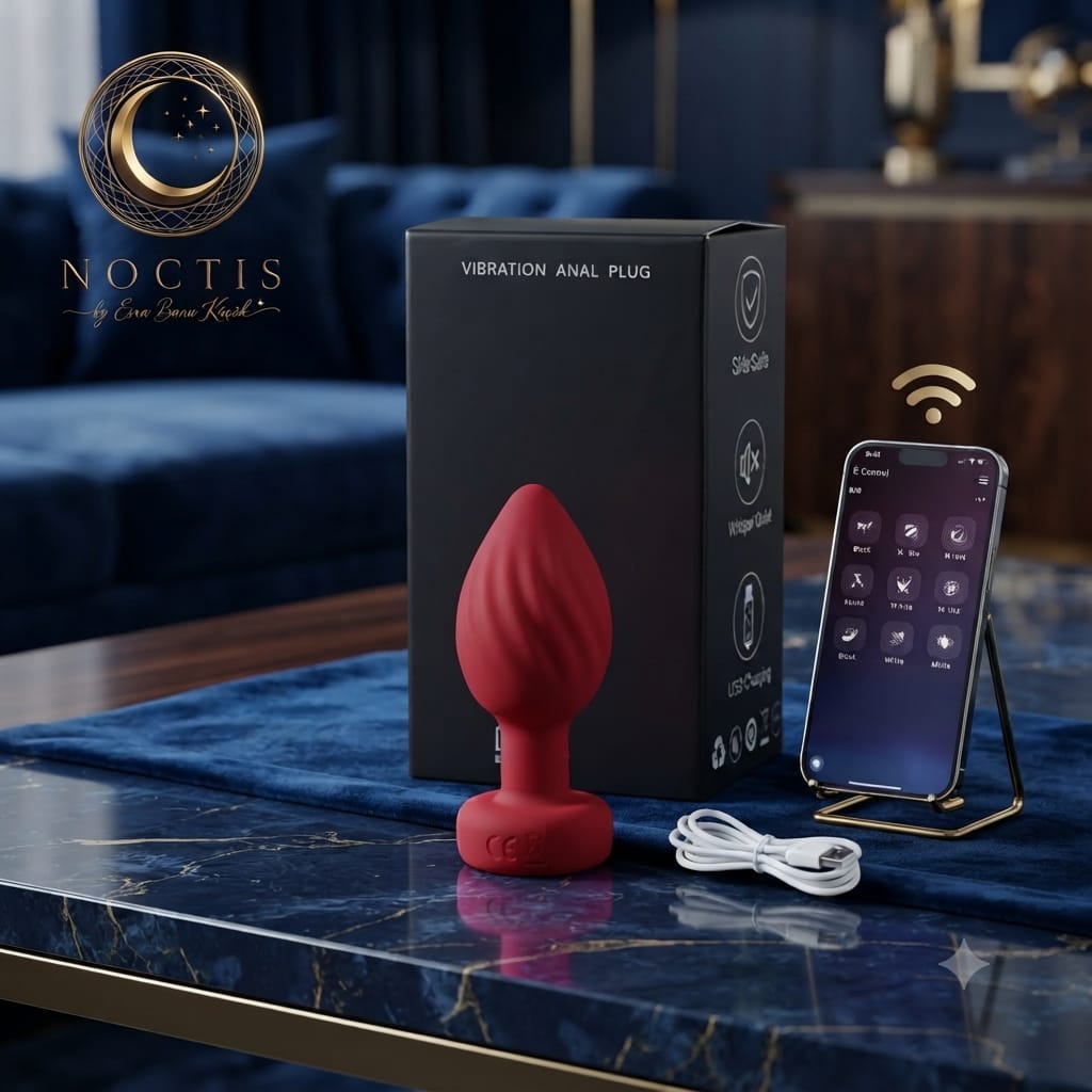 Plug anal vibrant contrôlé par application
